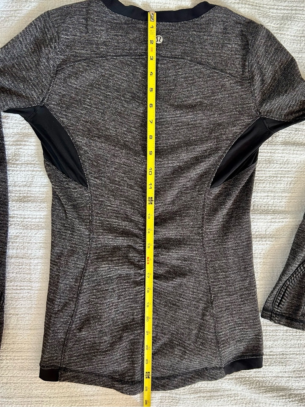 lululemon athletica Base Runner Long Sleeve Top — Black Heather - Picture 10 of 10
